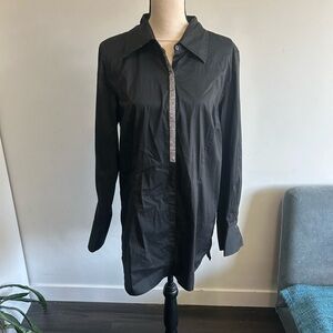 Gloria Vanderbilt Black Women's Shirt Dress